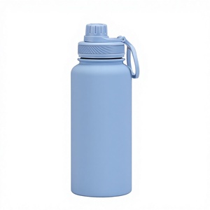 Nouvelle gourde isotherme sport en acier inoxydable 2026, grande capacité 1L, style américain, avec poignée portable, pour activités de plein air - Product Image 1