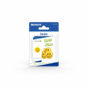 Magneti Metallici Gialli Personalizzati 40mm 3 Pezzi Adesivi Magnetici Decorazione per Casa Ufficio Frigorifero Organizzazione Modello Mengfu - Product Image 2