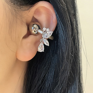 PRE-PROMO Baru Kupu-kupu Simetris Tembaga Buatan Tangan untuk Freeclip 1/2 Generasi Earphone Gesper Berlian Klip Telinga Bluetooth - Product Image 1