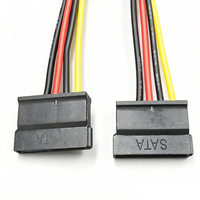 4 Pin Molex to 2 SATA Power Adapter Cable Dual SATA Splitter Cable 20cm for HDD SSD PC