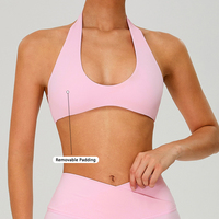Groothandel Nieuwe Outdoor Running, Fitness, Nekhangende, Yoga BH, Snel Droogend, Ademend, Hoge Sterkte Sport BH voor Vrouwen