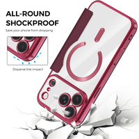 Coque pour Apple iPhone 18 Pro Max/18 Pro/17 Air/17E/16 Plus/15 avec porte-cartes, électroplaquée, magnétique, antichoc, pour affaires