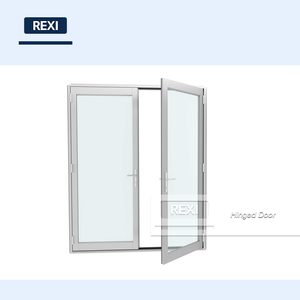 Portes <span class=keywords><strong>d</strong></span>'<span class=keywords><strong>entrée</strong></span> résidentielles en aluminium à charnières, double <span class=keywords><strong>vitrage</strong></span>, personnalisables, pour maisons, portes à charnières en aluminium - Product Image 3