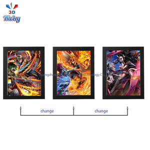Ricky Breath Style Glow Art 3D Anime Affiche Produit En Plastique-Japonais <span class=keywords><strong>Demon</strong></span> <span class=keywords><strong>Slayer</strong></span> Inspiré UV Enduit pour 3D Affiche PET - Product Image 4