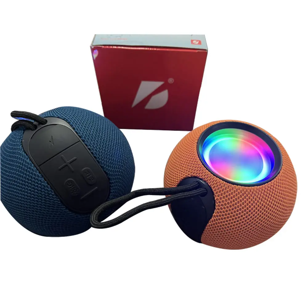 Hai Fi Speaker portabel Mini nirkabel, Speaker Portabel Mini tanpa kabel tahan air dengan tali, mode suara Stereo musik Surround tahan guncangan dan tahan debu