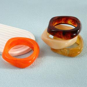 สร้อยข้อมืออะคริลิกแนวโบโฮวินเทจกำไลเรซินทางเรขาคณิตแบบไม่สม่ำเสมอสำหรับผู้หญิงของขวัญเครื่องประดับแฟชั่น - Product Image 3