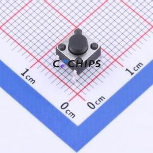 TSD001B05035A Tactile Switch Through hole Component (THT)-4P,6x6mm Switch Round Button 3.5N Through Hole 6mm - Product Image 1