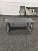 Table basse moderne en verre noir pour salon, durable et écologique, facile à nettoyer, meubles pour la maison