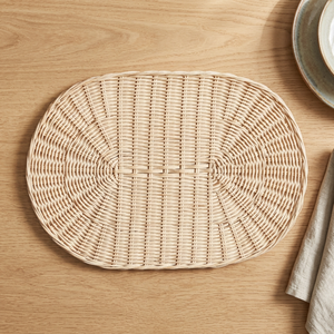 Napperon unique en bambou naturel couleur personnalisée bohème écologique pour la décoration de table à manger de mariage OEM Made Vietnam - Product Image 1