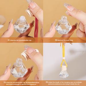 Ambientador de Coche Unisex con Perfume, Aceite Esencial Natural con Fragancia Duradera, Decoración Interior para Automóviles - Product Image 6