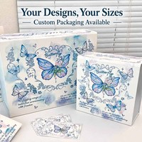Boîtes cadeaux personnalisées Hongbo avec impression papillon/impression personnalisée, cartes assorties avec des designs et des tailles personnalisés