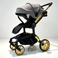 Poussette bébé 3 en 1 en tissu premium EN1888 0-3 ans Coches Para Bebes 3 En 1