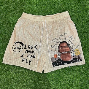 Pantalones Cortos Deportivos de Malla Transpirable de 5 Pulgadas con Diseño de Lujo Personalizado para Verano, Impresión Serigráfica, Secado Rápido - Product Image 5