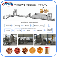 Ligne de production automatique de beurre de cacahuètes et d'amandes en acier inoxydable 304 industriel