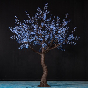 <span class=keywords><strong>Arbre</strong></span> de <span class=keywords><strong>cerisier</strong></span> artificiel illuminé à <span class=keywords><strong>LED</strong></span> blanc chaud de 9 pieds, décoration de jardin paysagère imperméable en métal IP65 pour l'extérieur - Product Image 2