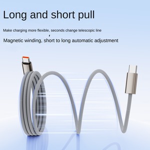 Câble de charge rapide magnétique Type C 240W PD 3.0 5A avec synchronisation des données 480 Mbps, puce E-Marker, <span class=keywords><strong>cordon</strong></span> tressé pour <span class=keywords><strong>iPhone</strong></span> 15/17 et ordinateur - Product Image 3