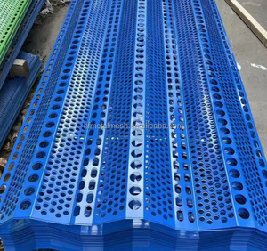 Clôture/barrière anti-poussière robuste en maille perforée, pare-vent et filet anti-poussière en aluminium pour bâtiment avec service de découpe - Product Image 4