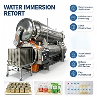 Autoclave à immersion entièrement automatique pour produits laitiers et aliments en conserve/sachets, 380V, marque Sumpot