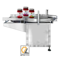 Table tournante de tri automatique MTW pour le débroussaillage de bouteilles rondes en plastique, verre et PET pour ligne de remplissage