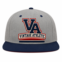 Gorra Snapback Ajustable de 6 Paneles de Poliéster/Algodón con Visera Plana de Perfil Alto y Letras Vintage Bordadas, Lista para Venta al por Menor, para Adultos - Pedido de Prueba
