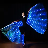 Yeni gelen LED ışık performansı giyim Isis kanatları Led dans düğün kostümleri kanatları