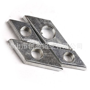 De Ying Diamond Nut M4 M5 M6 Carbon Steel National Standard Flat Head Metric Nuts For Aluminum Profile - Product Image 2