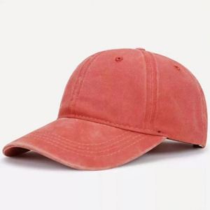 Wholesale Stock Solid Color Unstructured Polyester/Cotton Dad <b>Hats</b> 6 Panels Washed Distressed Baseball Caps Custom Logo Business - Product Image 5