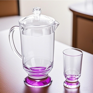 Chất lượng cao cốc nước trong suốt và rõ ràng Acrylic nước giải khát drining bình nước trái cây <span class=keywords><strong>Jug</strong></span> <span class=keywords><strong>Set</strong></span> với nắp - Product Image 3