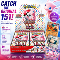 Коллекционный набор карточек Pokemon TCG (японская версия SV2A 151), запечатанный дисплей-бокс с 20 упаковками, карточная игра Pocket Monster для хобби и коллекционирования