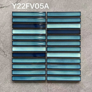 Mosaico Cerámico Cuadrado Moderno con Acabado Esmaltado de Colores Mixtos, <span class=keywords><strong>Tipo</strong></span> Tira, Tamaños de Lámina 300x300mm para <span class=keywords><strong>Parquet</strong></span> de Vestíbulo de Hotel - Product Image 4