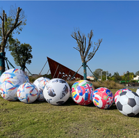 Ballon gonflable publicitaire personnalisé, grand ballon de football gonflable, ballon de football gonflable pour jeu, événement, décoration commerciale