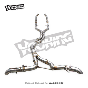 <span class=keywords><strong>Escape</strong></span> YK Catback para <span class=keywords><strong>Audi</strong></span> <span class=keywords><strong>SQ5</strong></span> 8Y 3,0 T 2018 + sistema de <span class=keywords><strong>escape</strong></span> de válvula Original de coche deportivo recto de acero inoxidable - Product Image 6