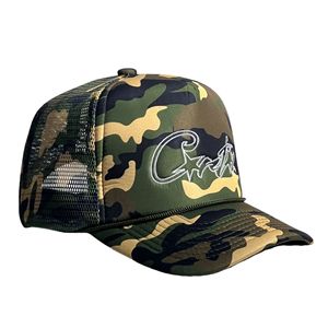 Gorra Trucker Corteiz Blanca de Malla Unisex con Logotipo Bordado, Protección Solar, Tejido de Algodón Transpirable, Estilo Americano de 5 Paneles - Product Image 5