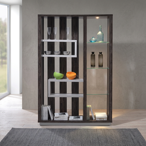 Solid Wood Display Cabinet Showcase Rack Modular Convertible Shelves Storage Living Modern Durability Design Home Office - Product Image 2