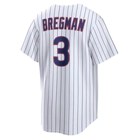 Maillot de baseball américain pour hommes de qualité supérieure, brodé, numéros 4 Crow-Armstrong, 7 Dansby Swanson, 3 Bregman, 27 Seiya Suzuki