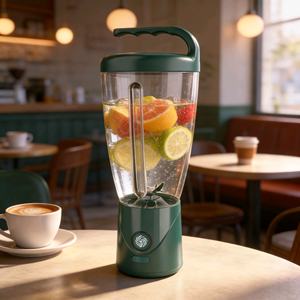 Vaso Mezclador Portátil de 1000 ml, Licuadora Recargable por USB, Mezclador de Batidos de Frutas para Viajes, Campamentos, Fitness y Uso Diario - Product Image 1