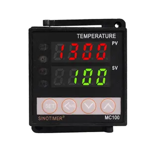 Regulador de temperatura digital, 24v dc saída pid controlador de temperatura regulador termostato digital para ssr termopar k ou j sensor de entrada de voltagem