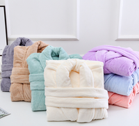Peignoir de bain en molleton de haute qualité pour hommes et femmes, Logo personnalisé de luxe, pour hôtel, vente en gros
