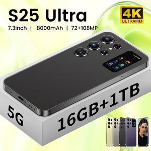 สมาร์ทโฟน S25 Ultra 5G หน้าจอ OLED HD ขนาด <span class=keywords><strong>7</strong></span>.3 นิ้ว 90Hz ซีพียู Deca Core กล้องหลัง 108MP รองรับ LTE CDMA แบตเตอรี่ 8000mAh - Product Image 1