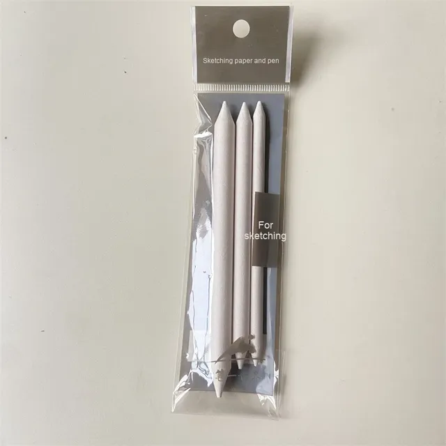 Art Supplies 3 Pcs Sketch Paper Stump Art Drawing Paper  Erasing Stick Blending Smudge Stump