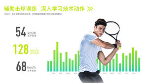 Thông minh Tennis vợt cảm biến Swing Analyzer với app kiểm tra đột quỵ vận động viên quỹ đạo tác động nén Android đo lường <span class=keywords><strong>Kit</strong></span> - Product Image 5