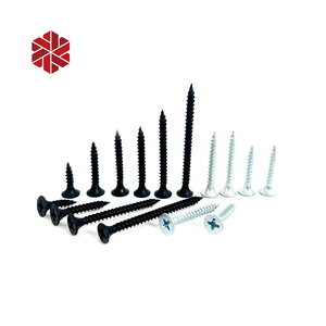 Vis à <span class=keywords><strong>cloison</strong></span> sèche noire tête de trompette filetage grossier pointe pointue bande de roulement fine tête de clairon panneau de gypse vis autotaraudeuses boîtes M35x25 - Product Image 6