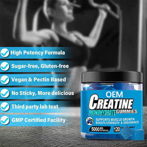 גומי קריאטין מונוהידראט 5000 מ\\\"ג למנה 120 טבעוני תומך בחוזק שרירים ומערכת החיסון תוסף תזונה למבוגרים - Product Image 4