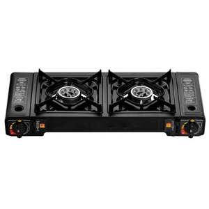 Portátil Super campamento 2 de hierro fundido <span class=keywords><strong>LP</strong></span>, estufa de Gas, quemador doble - Product Image 3