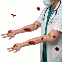 Modèle d'entraînement simulateur de bras pour le contrôle des hémorragies, avec garrot et emplâtre de pression en PET, de la marque Medical Science Healer
