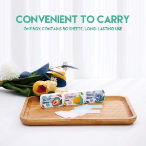 Feuilles de savon en papier portables, jetables, parfumées, pour le lavage des mains en voyage et en extérieur - Product Image 3