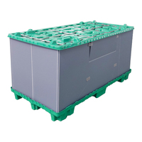Caisse pliable résistante de palette avec des bacs de Polyreflex pour le stockage d'entrepôt