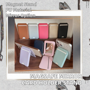 Portefeuille magnétique en PU de gros, support réglable, support <span class=keywords><strong>Magsafe</strong></span>, porte-cartes de crédit RFID <span class=keywords><strong>Apple</strong></span> <span class=keywords><strong>Magsafe</strong></span> - Product Image 2