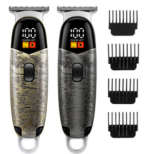 Cortadora de Pelo Eléctrica con Pantalla Digital, Carga Tipo C, Uso Doméstico, para Hombre, Recortadora de Barba, 1.5mm 2mm 3mm 4mm, Cuerpo Metálico - Product Image 5