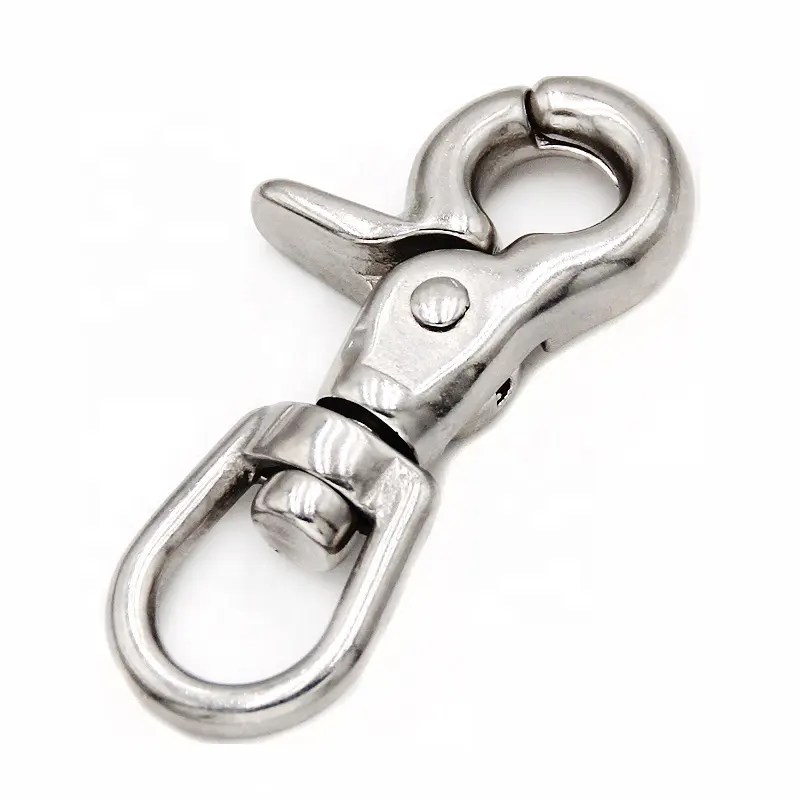 Factory Price 316 Stainless Marine Hardware Pelican Hook Safety Quick Release Snap Hook with Link